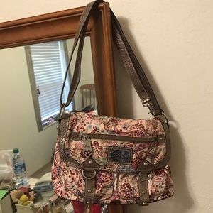 *SOLD*Genna De Rossi Satin Shoulder Bag EUC